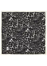 Saint Laurent Floral and Logo-print Silk Scarf - Black / White / Grey ONE SIZE