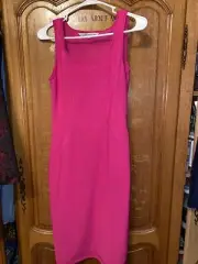 Rachel Roy Sheath Dress 6 Sleeveless Scoop Neck Hot Pink NWT 89$ Macy’s