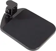 VIVO Desk Clamp Adjustable Computer Mouse Pad and Device Holder Extended Rotating Platform Tray, Fits up to 2 inch Desktops, Black, MOUNT-MS01A