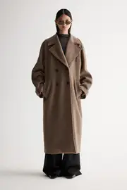 Winona Coat Dark Camel Size 14 | Elka Collective