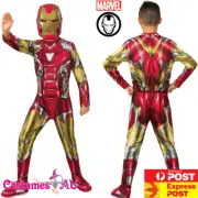 Kids Iron Man Classic Costume Child Superhero Halloween Boys Book Week Jumpsuit