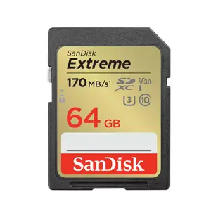◎相機專家◎ SanDisk Extreme SDXC 170MB/s 64G 64GB V30 U3 增你強公司貨