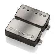 EMG 57 / 66 Solderless Active Bridge Guitar Pickup Set Brushed Black Chrome