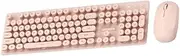 TEHAUX 1Set Wireless Keyboard Mouse Ergonomic Design Quiet Keyboard and Mouse for Laptop Wireless Technology Comfortable Typing Experience