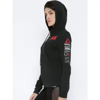 在飛比找蝦皮購物優惠-Reebok UFC ZIP HOODIE 女  棉質 運動