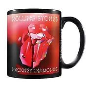 The Rolling Stones Diamond Mug Black/Red 12cm x 10.5cm x 8.7cm