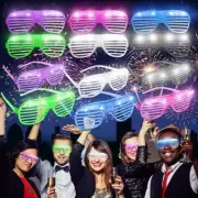 12/24 Flashing Party Glasses | LED Light Up Glow Neon Shutter Shades Disco Rave