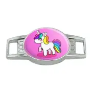 Cute Kawaii Rainbow Unicorn Chibi Shoe Shoelace Tag Runner Gym Charm