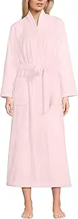 Lands' End Women's Cozy Plush Long Wrap Robe