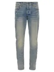 [Amiri] Amiri-3d Bones Jeans Celeste-Uomo 34W-34L Light Blue