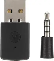 Bluetooth Dongle Adapter, Mini USB Bluetooth 5.1 Adapter Dongle Receiver Transmitter with 3.5mm Interface 10 Meters Transmission Distance, Wireless Adapter Kit for PS4 for PS5
