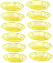 12pcs Lightweight Storage Baskets for Fruits Snacks and Desserts Kitchen Supplies for Home and Ktv Use for Fast Food and Living Decor