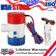 Automatic Submersible Boat Bilge Water Pump Auto with Float Switch 12V 1100GPH