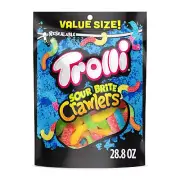 Sour Brite Crawlers, Candy, Cherry-Lemon, Strawberry-Grape & Orange-Lime, Sweet