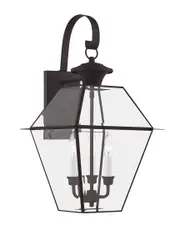 Livex Lighting 3-Light Bronze Outdoor Wall Lantern