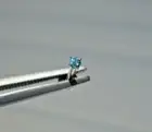 1.9mm REAL BLUE DIAMOND LABRET BODY,CERTIFICATE LIP EAR 1/4",5/16",3/8",7/16