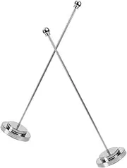 2Pcs Desktop Flag Stand Metal Table Flagpole Holder for Office Meeting Rooms Portable Design with Stable Base for Displaying Small Flags
