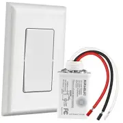 Wireless Light Switch and Receiver Kit, 15A High Power, No Wiring, No