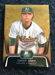 2012 BOWMAN PLATINUM - PROSPECT - GOLD REFRACTOR - SONNY GRAY /50