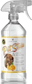 KJOLUNA Pet Stain & Odor Eliminator for your home – Enzyme Powered Solution Made to Eliminate the Strongest Pet Urine Odor – Enzymatic Power Cleans and Removes Pet Stains From Carpet and Upholstery –