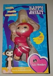Happy Monkey Interactive Finger Toy Pink NEW in Box