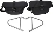AEspares Soft Pannier Bags With Mounting Rails For Royal Enfield GT & Interceptor 650