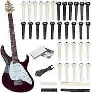 Guitar String Pegs Pins,Guitar Saddle And Nut - Multi Functional Stringed Instrument Replacement Tools For Men Boys Girls Youth Teens