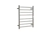 HOTWIRE Hotwire Heated Towel Rail - Round Bar (H700mmxW530mm) with Timer - Brushed