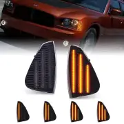 Dynamic Sequential LED Corner Lights Front Side Marker Lights Assembly for Do...