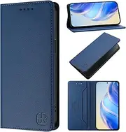 Cover Compatible with Tecno Pop 4 4G BC2c,Compatible with Tecno Pop 4 4G BC2c Flip Stand Magnetic Closure Wallet Card Slot Blue