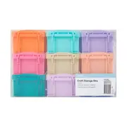 9 Pack Craft Storage Bins