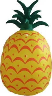 6 Foot Tall Jumbo Summer Party Inflatable Yellow Pineapple Pre-Lit LED Lights Ou