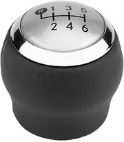 Qiilu 6 Speed Manual Car Gear Shift Shifter Knob Head Gaiter Boot for Toyota Corolla 2007 2008 2009 2010 2011 2012 2013