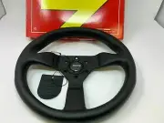MOMO Steering Wheel MonteCarlo Black Leather 320mm + MOMO Hub for Porsche