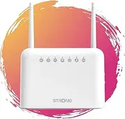 [Strong] 4G LTE Cat 4 Router 150 Mbps|WiFi 300Mbps|Modem|Hotspot|4 Ethernet Ports|Compatible with all operators and SIM card|2 detachable SMA antennas|4 Year Warranty