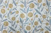 Schumacher Mirabelle In Yellow And Sky, Schumacher Fabric By The Yard