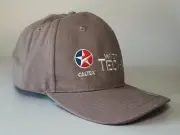 Caltex with Techron Official Taupe Grey Cotton Embroidered Baseball Cap - NEW