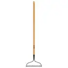 Anvil 47 In Wood Handle Coated Steel Garden Bow Rake Wood Handle Welded Tines 14