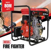 BBT 1.5" Diesel High Pressure Twin Impeller Fire Water Pump - 6hp Electric Start
