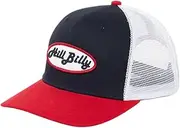 [HillBilly] Wordmark Patch Unisex Adult Adjustable Mesh Trucker Snapback Hat