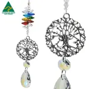 Tree of Life Crystal Suncatcher, chakra car mirror suncatchers sun catcher gift