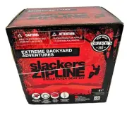 Slackers Zip line 90 FT Eagle Flyer Seated ZipLine Kit Extreme Backyard Adventur