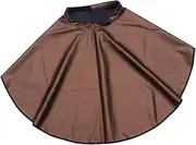 Baluue 1Pc Hairdressing Apron for Women Men Short Hair Perming Cape Oil Treatment Gown Lightweight Design for Salon Home Use Coffee Color