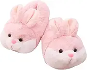 [HANDKEI] Women's bunny slippers funny animal slippers bunny indoor warm plush slippers gifts