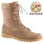BOOT Desert Tan 10" - GI Jungle Style with Wave or Ripple Sole Rothco 5058 20%