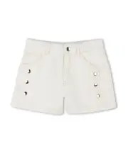 Chloé Kids Logo Patch Shorts 8Y,12,6Y,6,14Y,12Y,10Y White