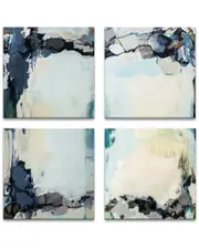 Ready2HangArt Calm Waters I, II, III, & IV Wrapped Canvas Wall Art by Lynn Byrd