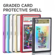Graded Card Protector with Metal Frame – Magnetic Glass Display Case for PSA BGS