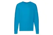 Fruit of the Loom Unisex Adult Lightweight Raglan Sweatshirt (Azure Blue) (M)