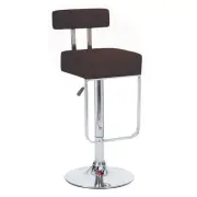 NEW! "LEATHER" BAR/COUNTER STOOL ADJUSTABLE - BROWN BARSTOOL - BLOK -SET OF 2